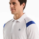 Penguin Men's Raglan Stripe Polo - Bright White