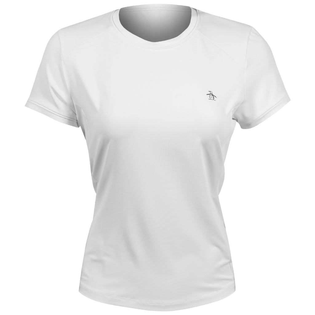 Penguin Women's Solid Performance Tee - Bright White