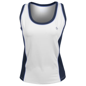 Penguin Women's Mixed Texture Tank - Bright White