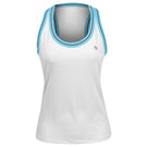 Penguin Women's Contrast Rib Racerback Tank - Bright White