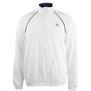 Penguin Men's Tournament 1/4 Zip Pullover - Bright White/Navy