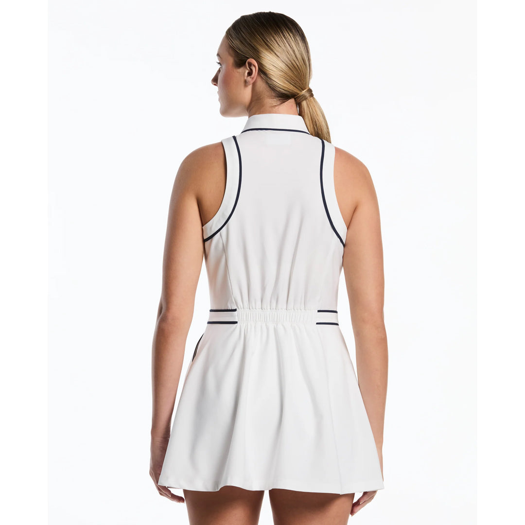 Penguin Women's Veronica Sleeveless Dress - Bright White/Black Iris