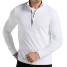 Penguin Men's Technical Earl 1/4 Zip Long Sleeve - Bright White