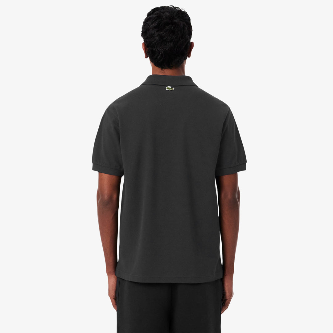 Lacoste Men's Printed Petit Pique Polo - Black