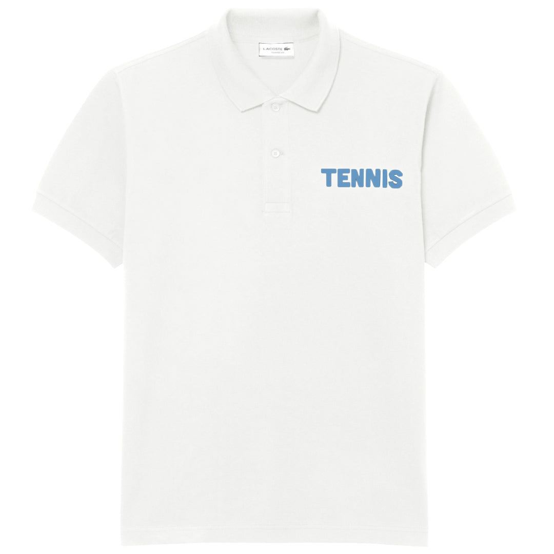 Lacoste Men's Printed Petit Pique Polo - Flour