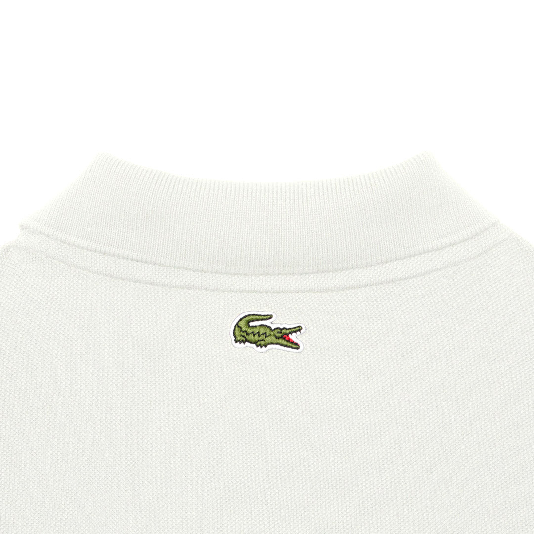 Lacoste Men's Printed Petit Pique Polo - Flour