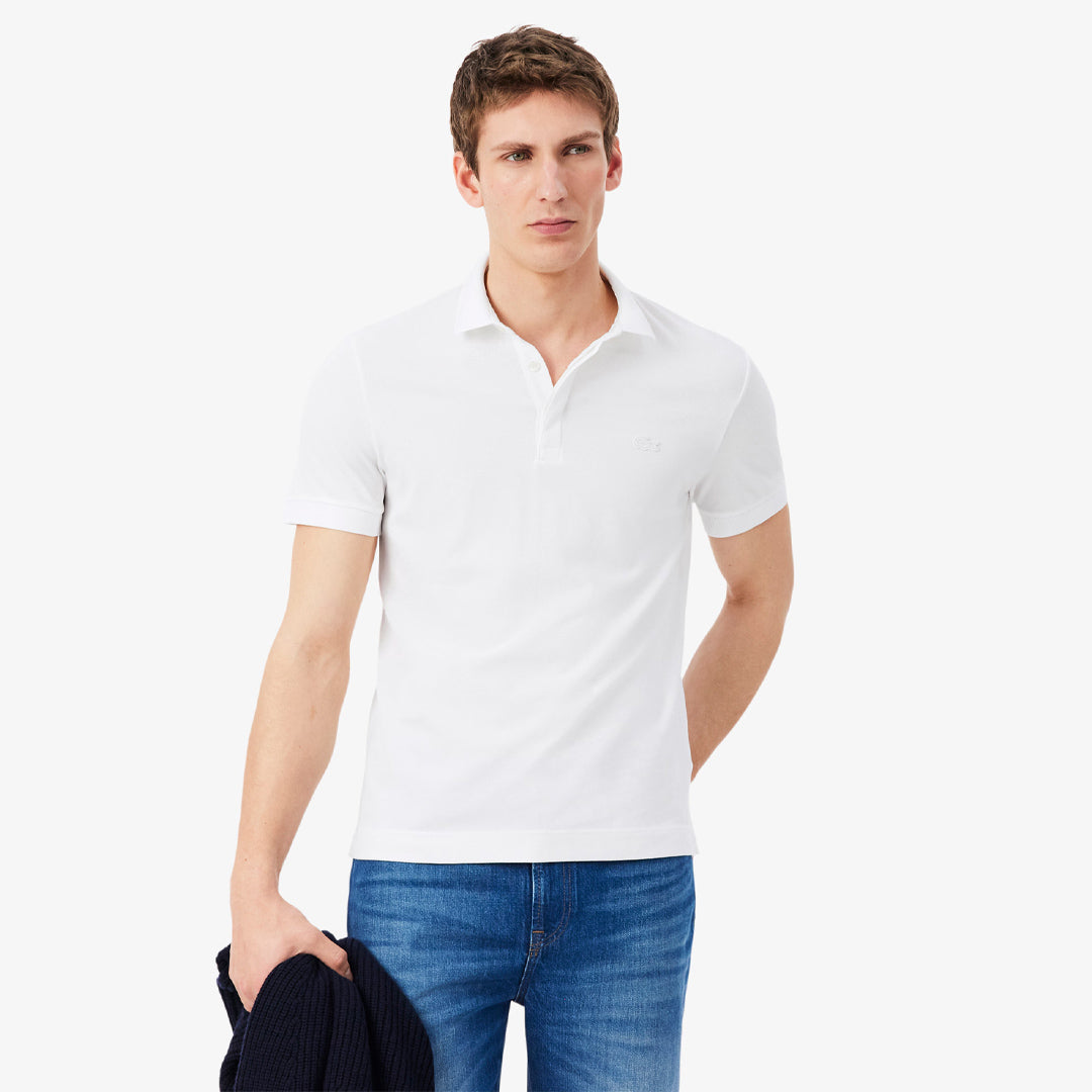 Lacoste Men's Paris Stretch Pique Polo - White