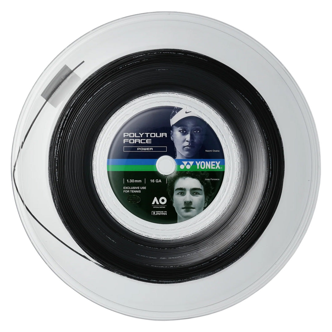 Merchant String Yonex Poly Tour Force - Black - String Reel – Merchant of Tennis
