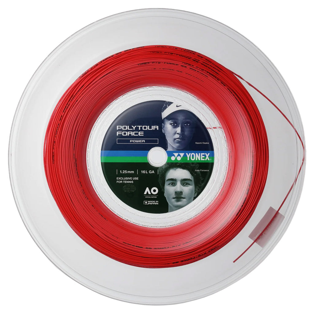 Yonex Poly Tour Force - Red - String Reel