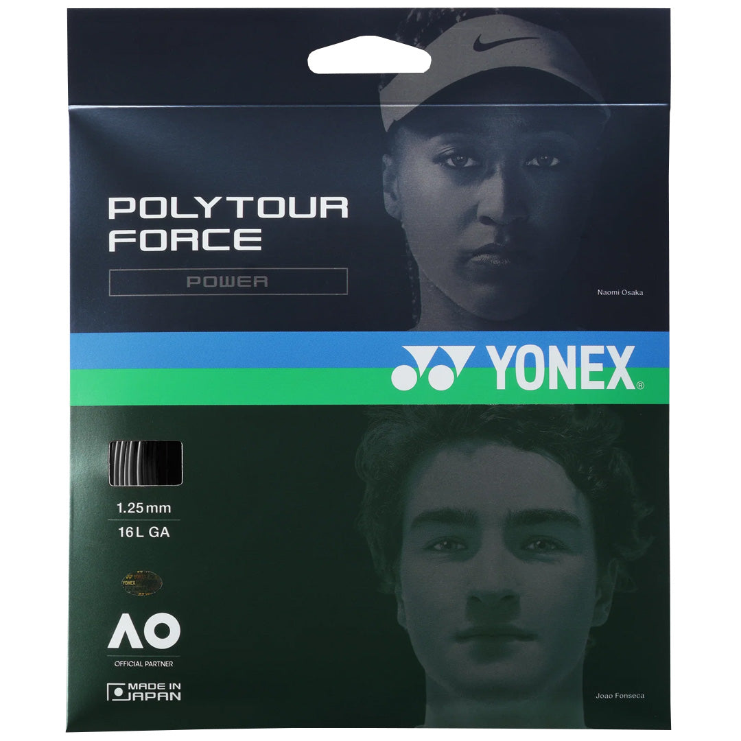 Merchant String Yonex Poly Tour Force - Black - String Set – Merchant of Tennis