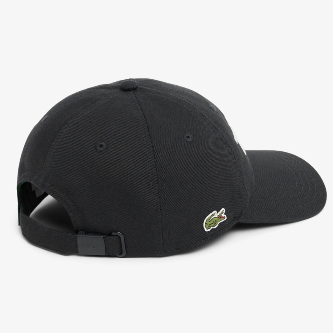 Lacoste Embroidered Cotton Twill Cap - Black/White