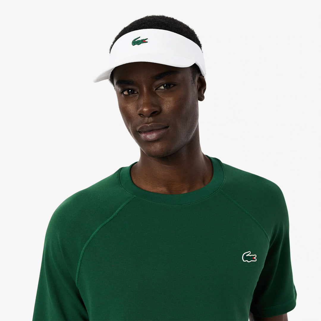 Lacoste Diamond Taffeta Sport Visor - White