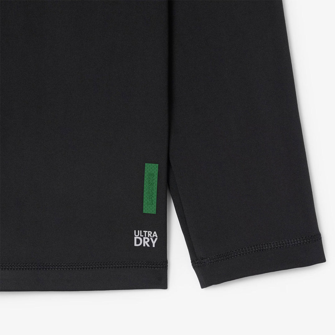 Lacoste Men's Ultra Dry Sport 1/4 Zip Long Sleeve - Black