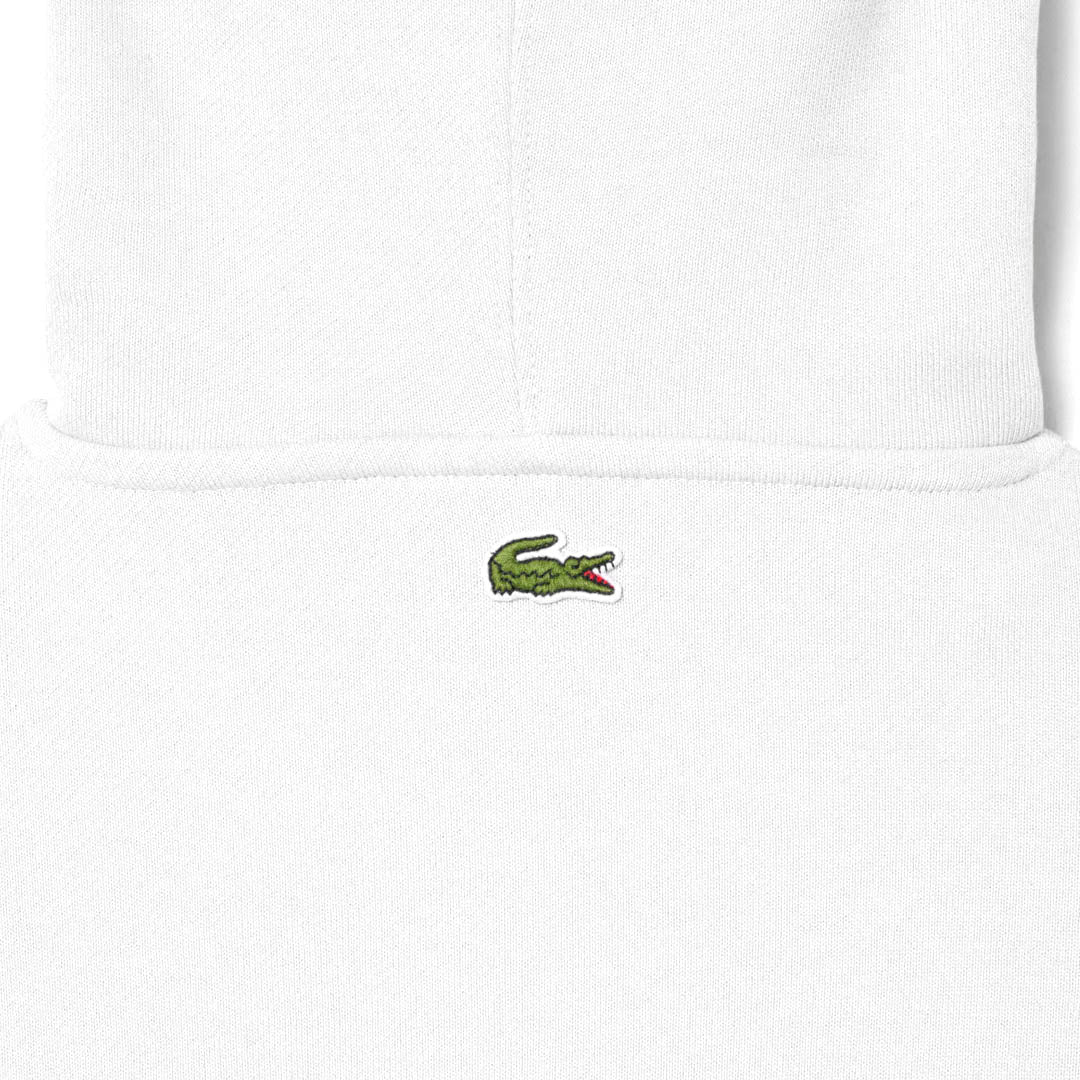 Lacoste Men's Tennis Print Hoodie - White/Light Blue