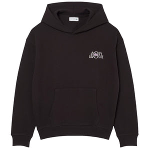 Lacoste Men's Multi Print Fleece Hoodie - Brown