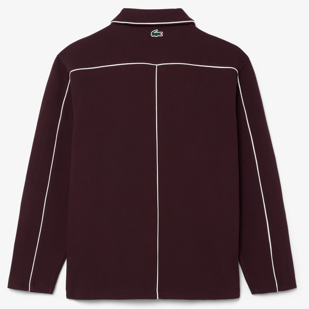 Lacoste Men's Heritage Badge Accent Sweatshirt - Oxalis/Flour