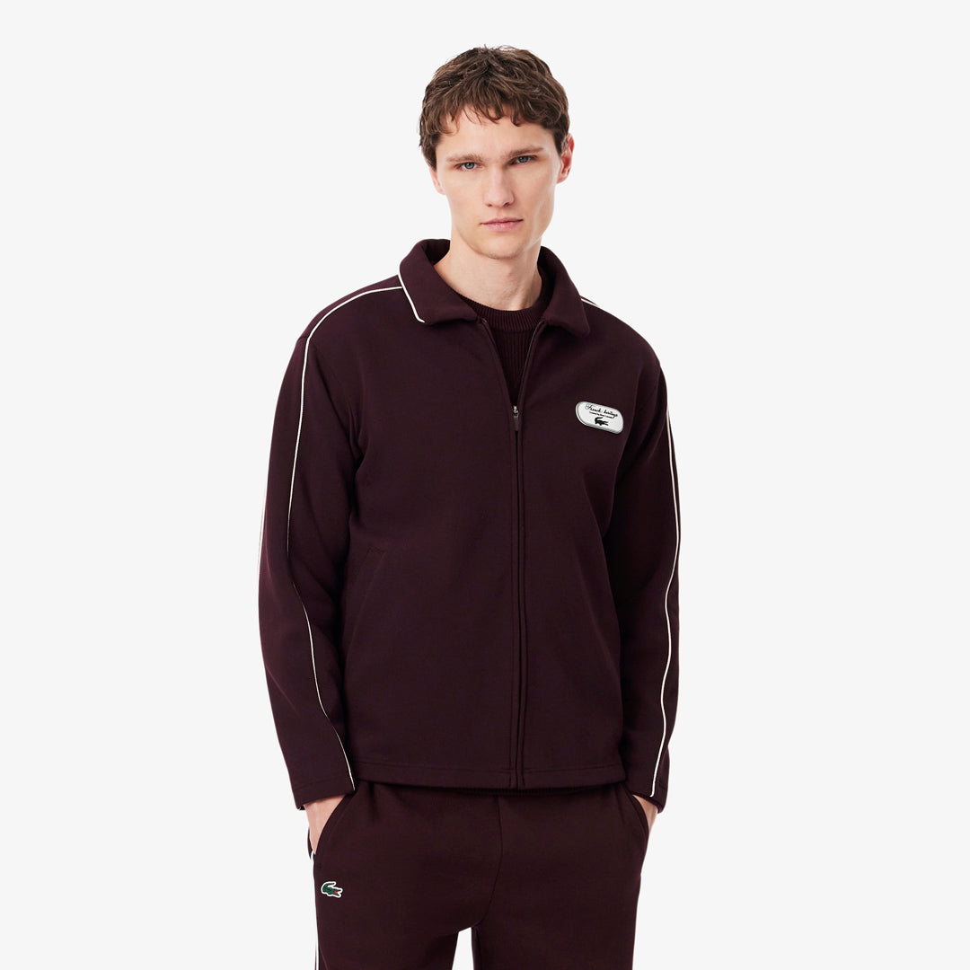 Lacoste Men's Heritage Badge Accent Sweatshirt - Oxalis/Flour