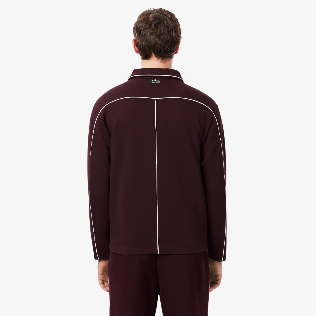 Lacoste Men's Heritage Badge Accent Sweatshirt - Oxalis/Flour