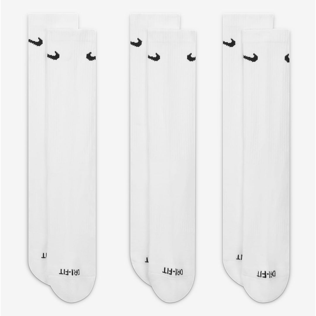 Nike Everyday Plus Cushioned Crew 3 Pack Socks - White