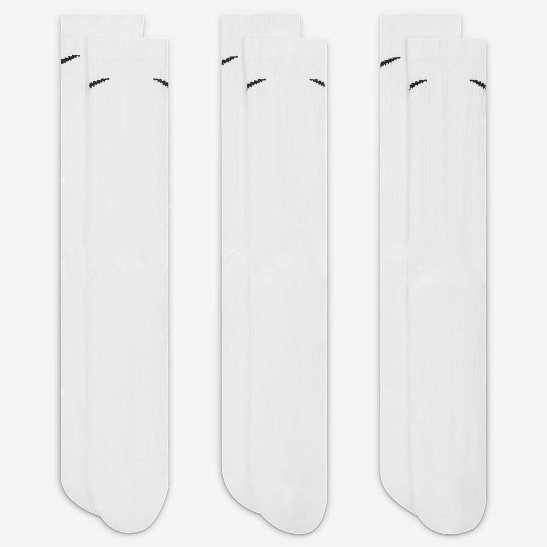 Nike Everyday Plus Cushioned Crew 3 Pack Socks - White