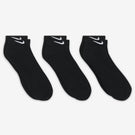 Nike Everyday Cushioned Low Cut 3 Pack Socks - Black