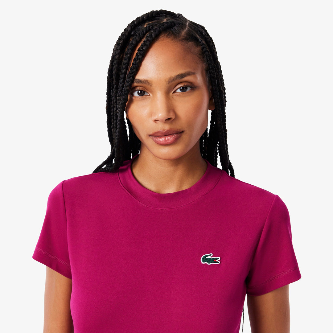 Lacoste Women's Ultra Dry Stretch Sport Tee - Rubine Red