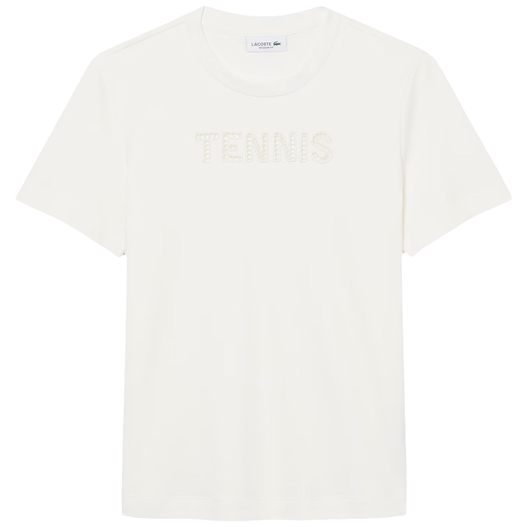 Lacoste Women's Embroidery Tennis Tee - White