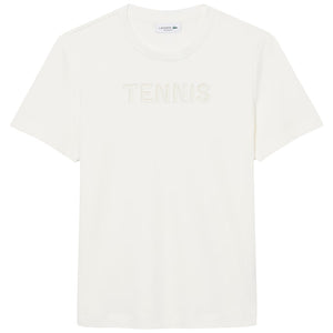 Lacoste Women's Embroidery Tennis Tee - White