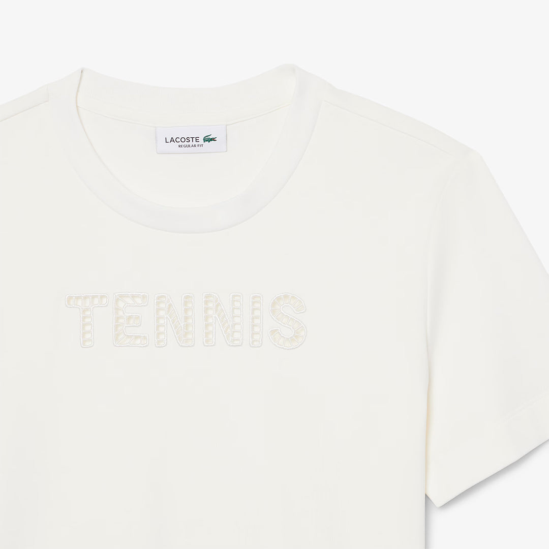 Lacoste Women's Embroidery Tennis Tee - White