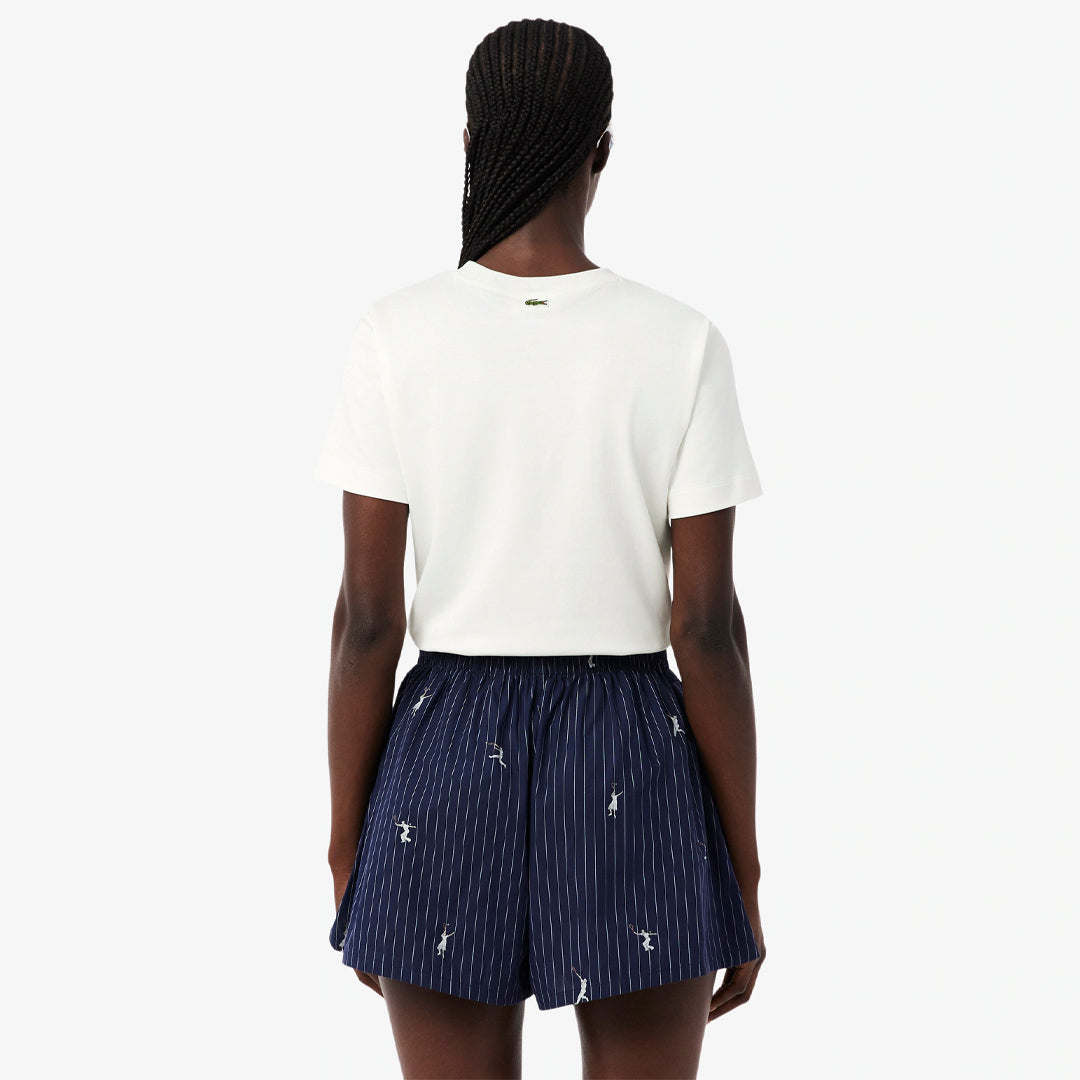 Lacoste Women's Embroidery Tennis Tee - White