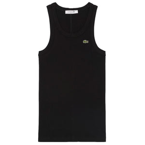 Lacoste Women's Cotton Rib Tank - Black