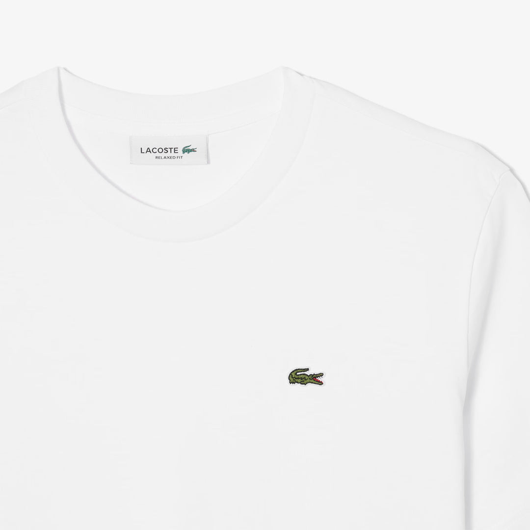 Lacoste Women's Relaxed Cotton Tee - White