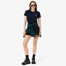 Lacoste Women's Ultra Dry Technical Cotton Tee - Navy Blue