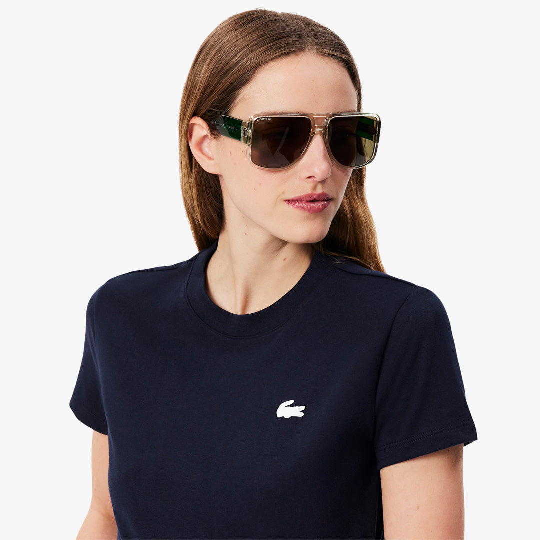 Lacoste Women's Ultra Dry Tech T-Shirt - Navy Blue