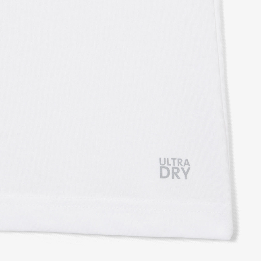 Lacoste Men's Ultra Dry Crocodile Printed Tee - White