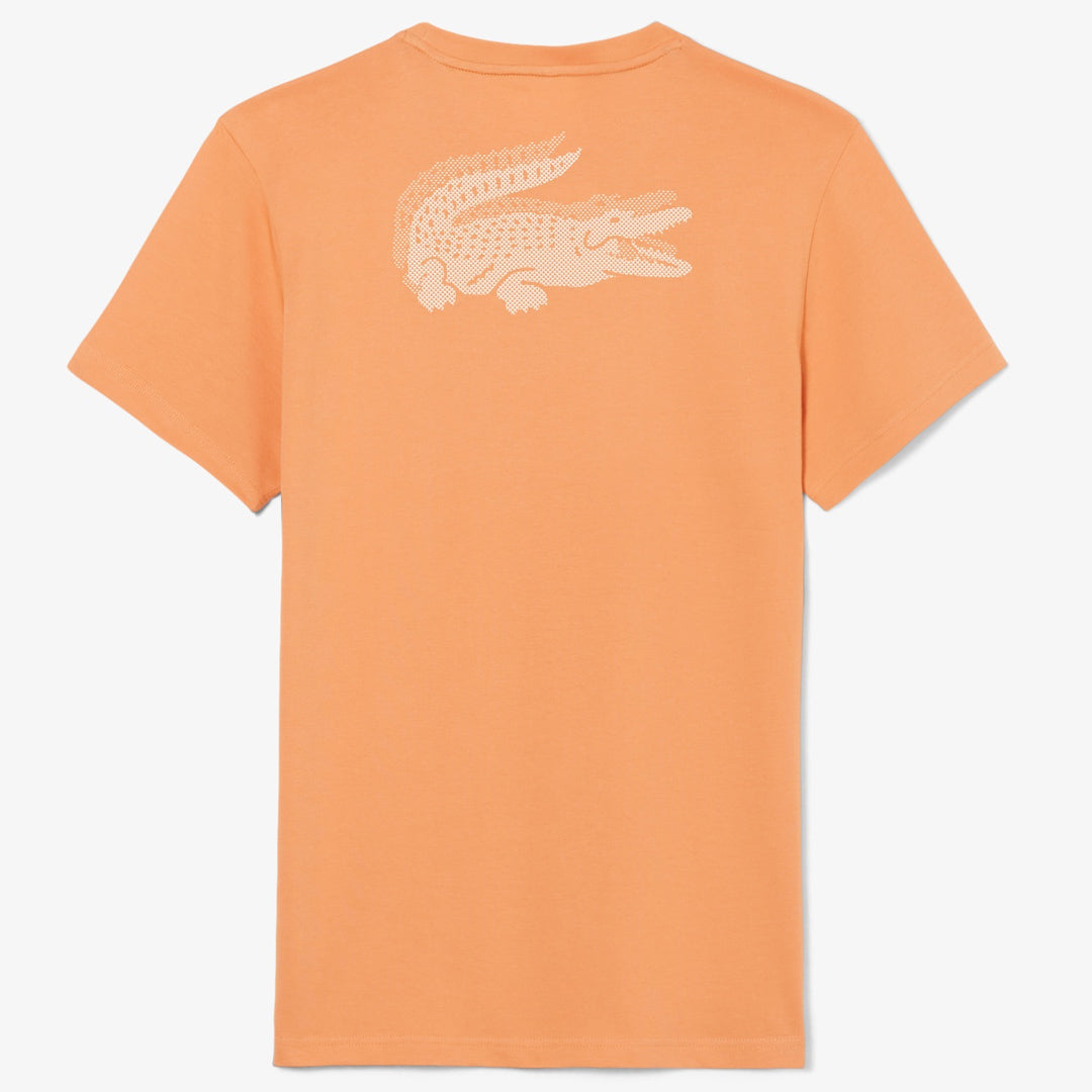 Lacoste Men's Ultra Dry Crocodile Graphic Tee - Orange