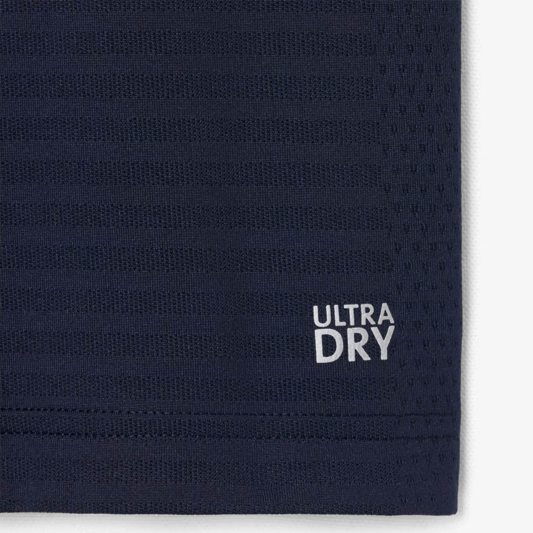 Lacoste Men's Ultra Dry Jacquard Tee - Navy Blue