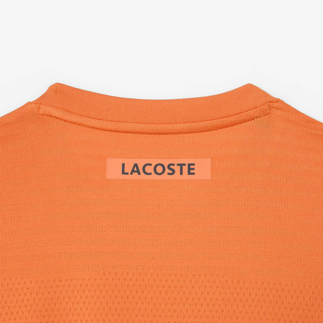 Lacoste Men's Ultra Dry Jacquard Tee - Orange