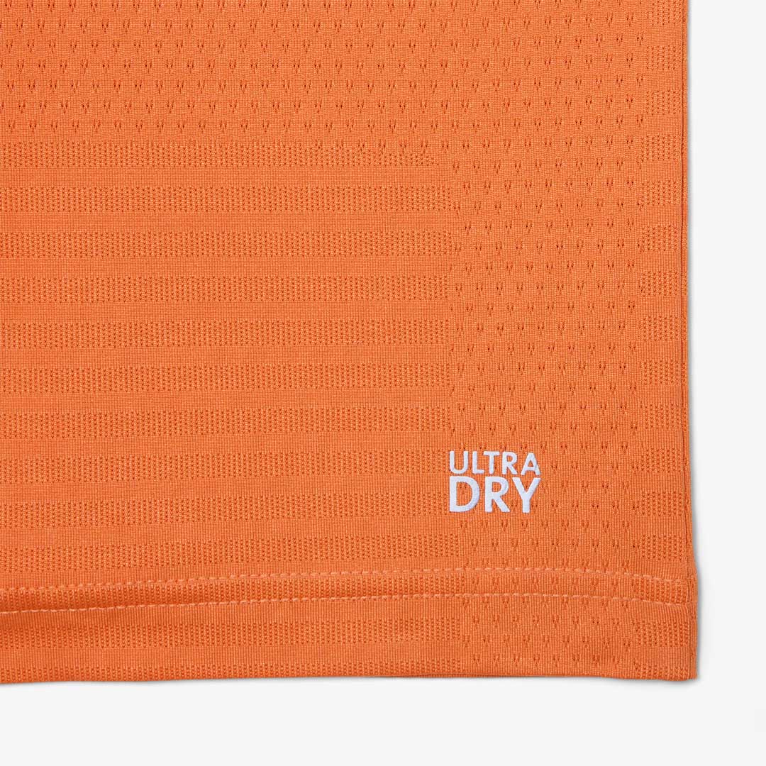 Lacoste Men's Ultra Dry Jacquard Tee - Orange