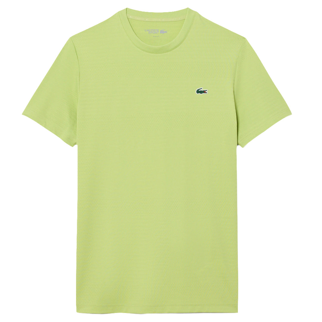 Lacoste Men's Ultra Dry Jacquard Tee - Green