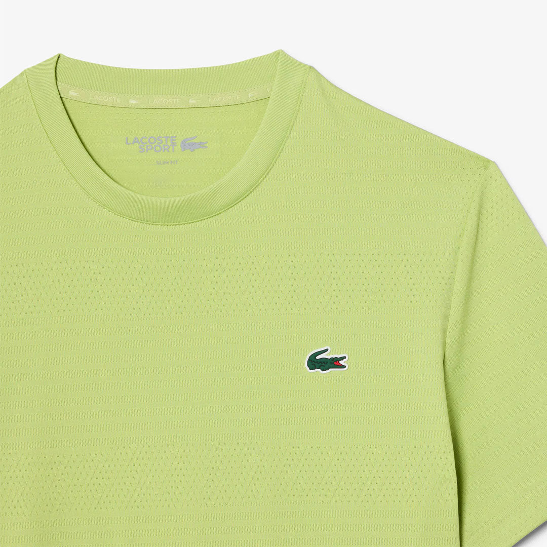 Lacoste Men's Ultra Dry Jacquard Tee - Green