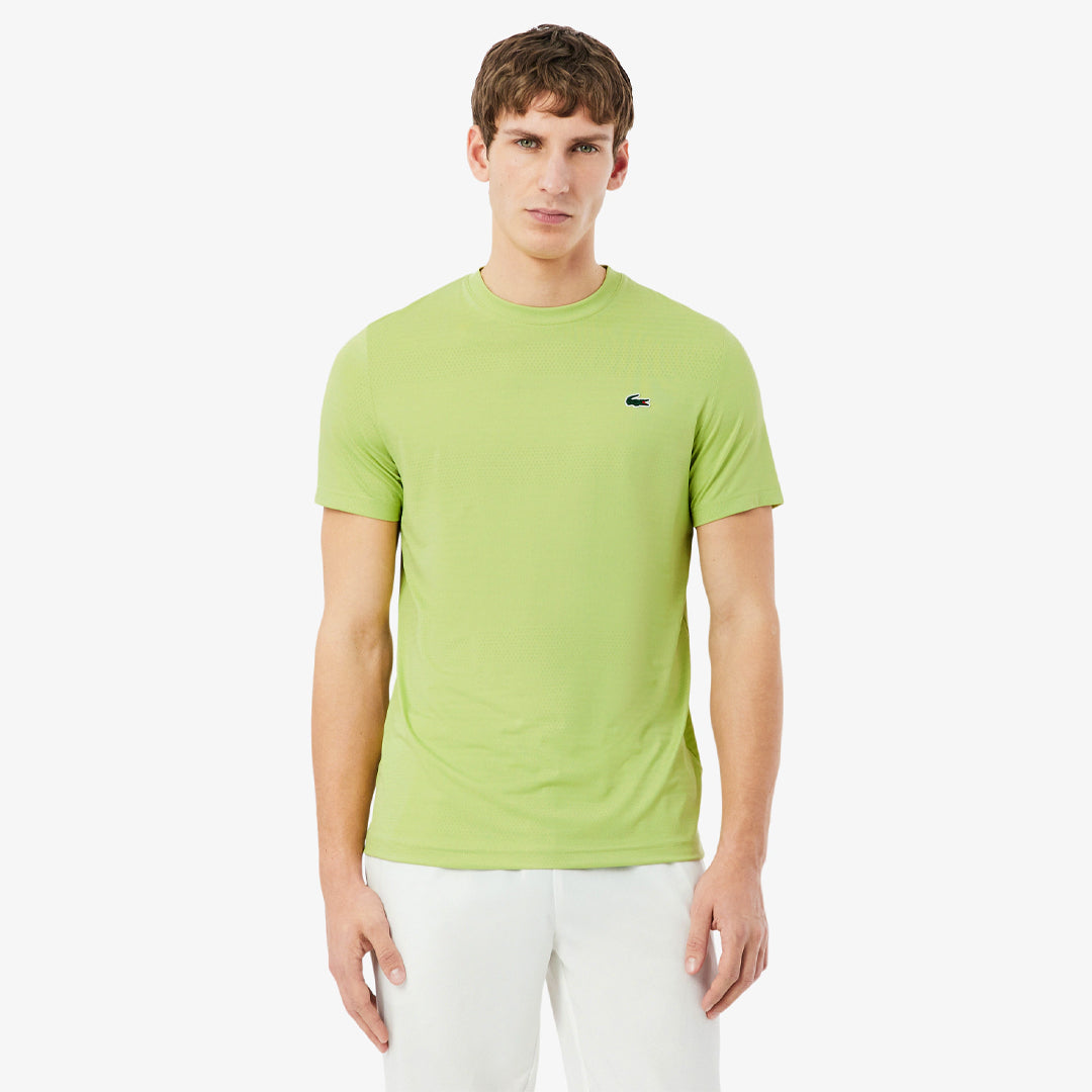 Lacoste Men's Ultra Dry Jacquard Tee - Green