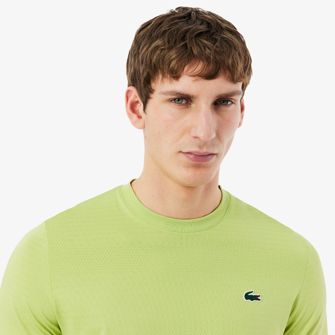 Lacoste Men's Ultra Dry Jacquard Tee - Green