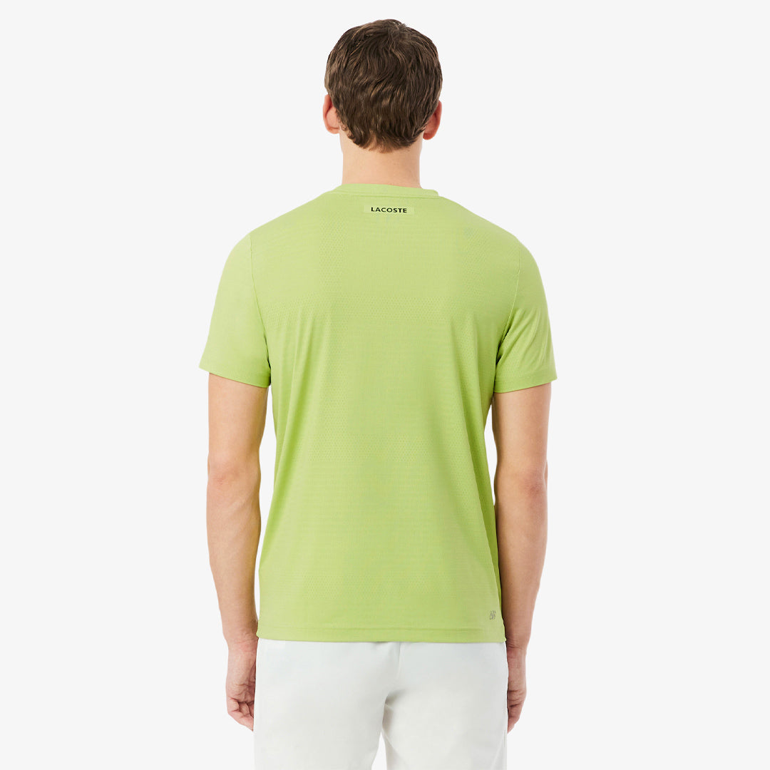 Lacoste Men's Ultra Dry Jacquard Tee - Green