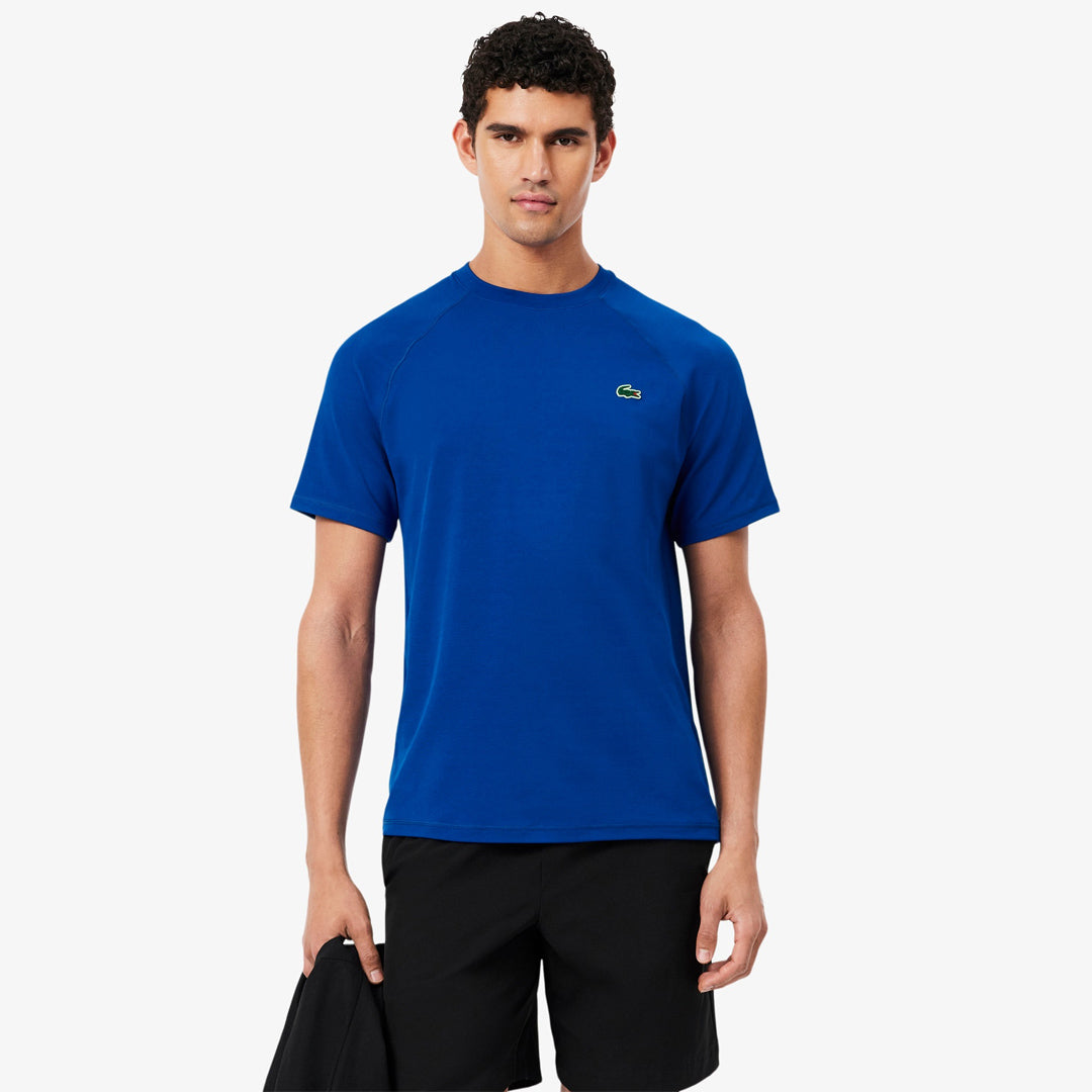 Lacoste Men's Ultra Dry Stretch Training Tee - Cobalt