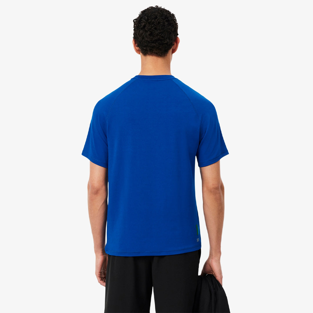 Lacoste Men's Ultra Dry Stretch Training Tee - Cobalt