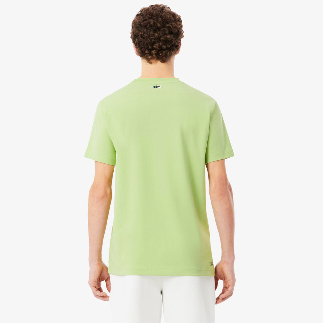 Lacoste Men's Ultra Dry Printed Tennis Tee - Green