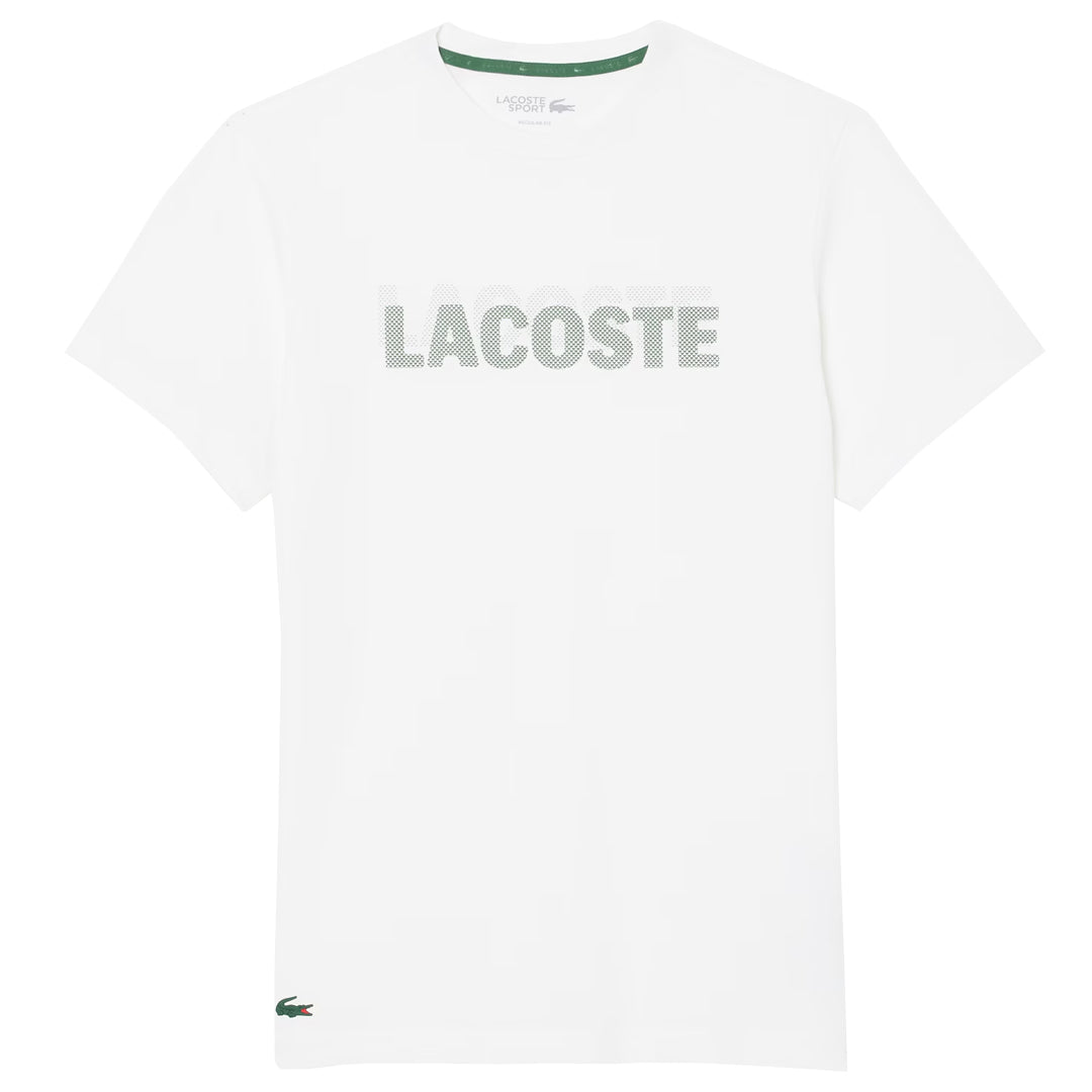 Lacoste Men's Ultra Dry Printed Sport Tee - White