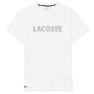 Lacoste Men's Ultra Dry Printed Sport Tee - White