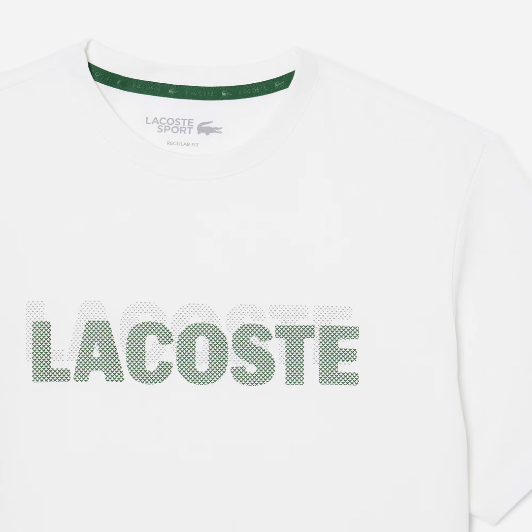 Lacoste Men's Ultra Dry Printed Sport Tee - White